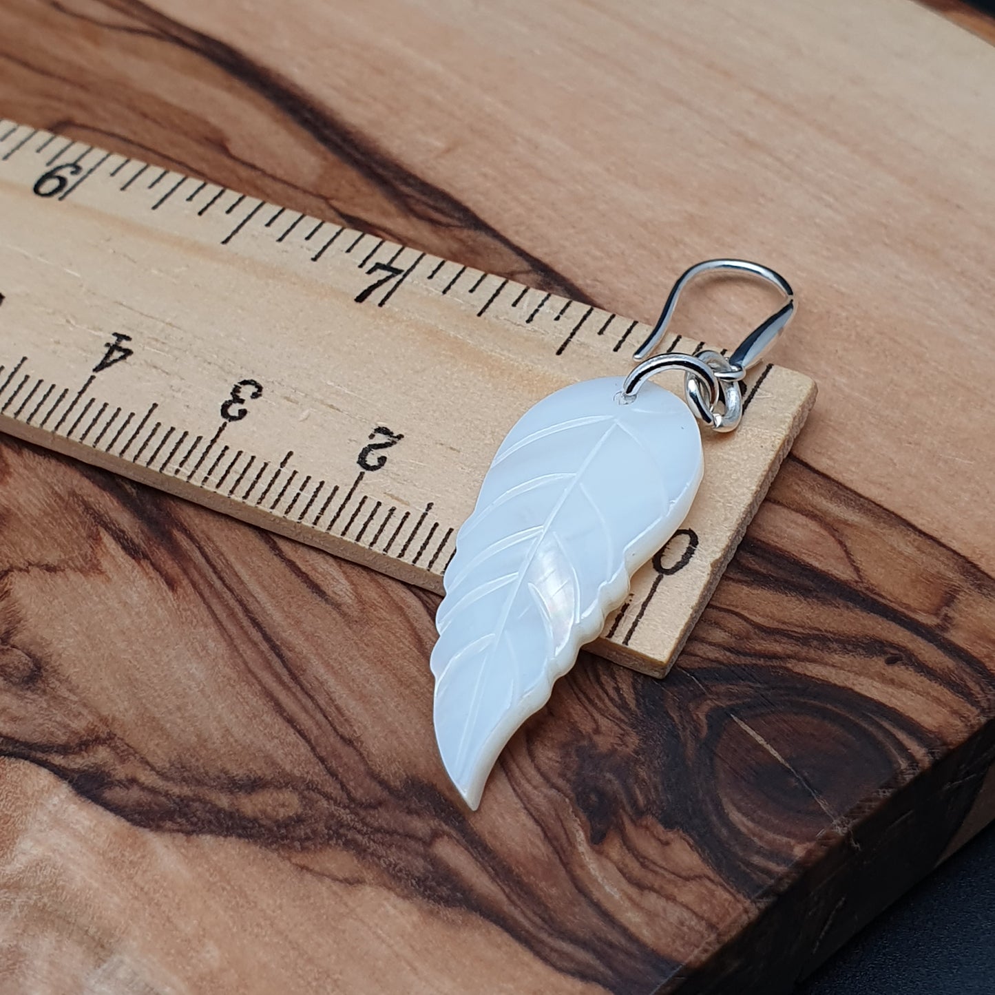 White Leaf Shell Earrings Natural Mother Of Pearl Dangle Drop